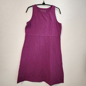 Eddie Bauer Purple Sleeveless Tank Style Summer Dress, Size M